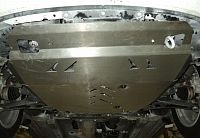 Защита алюминиевая АВС-Дизайн для картера и КПП Peugeot 4007 2007-2012